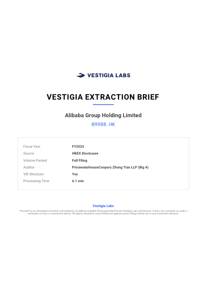Alibaba Extraction Brief Cover